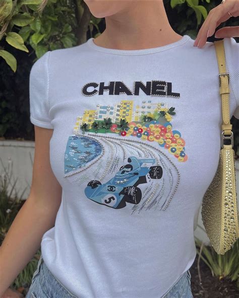 chanel f1 tee shirt|chanel's formula 1 tees.